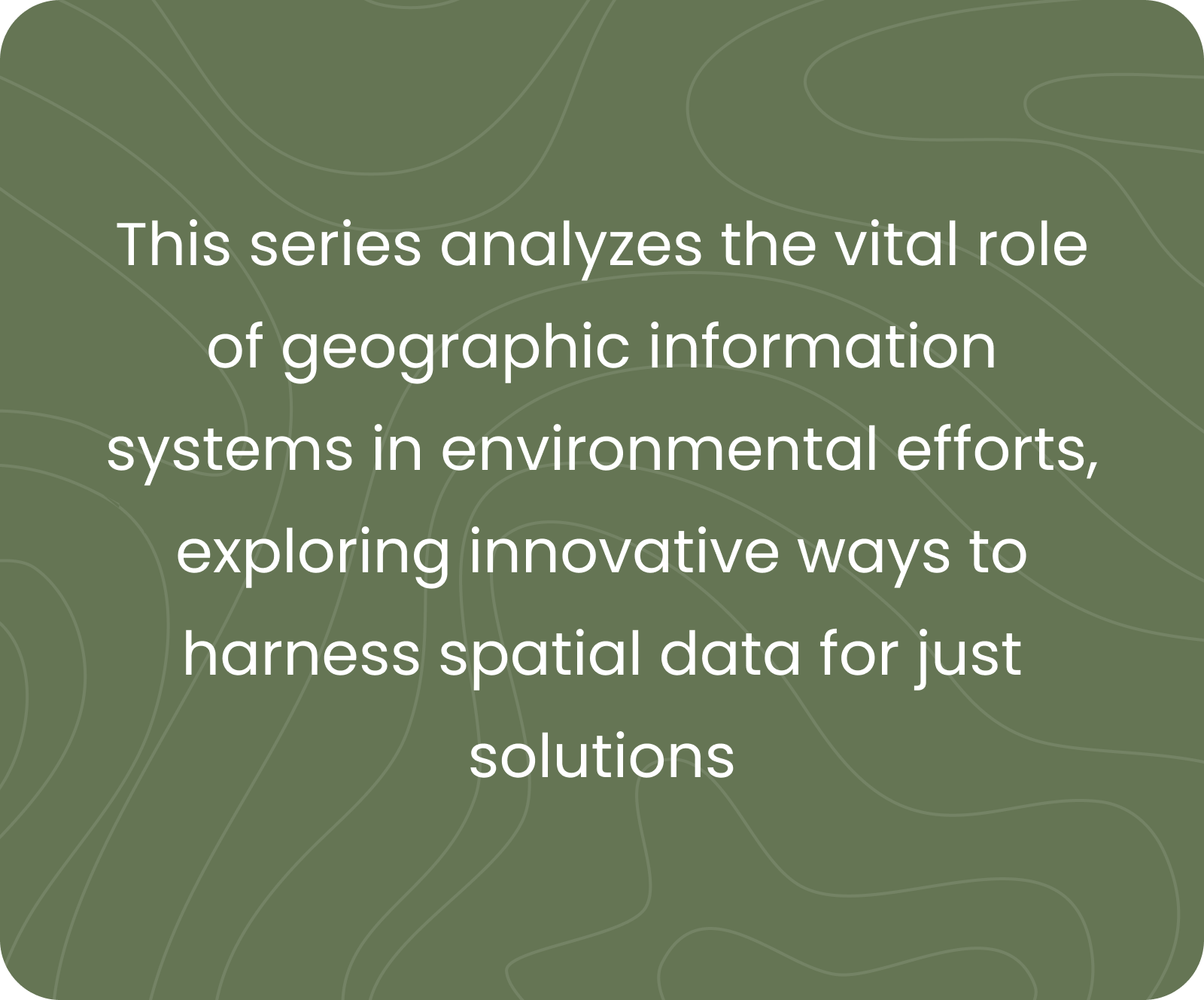 EcoGIS workshop details