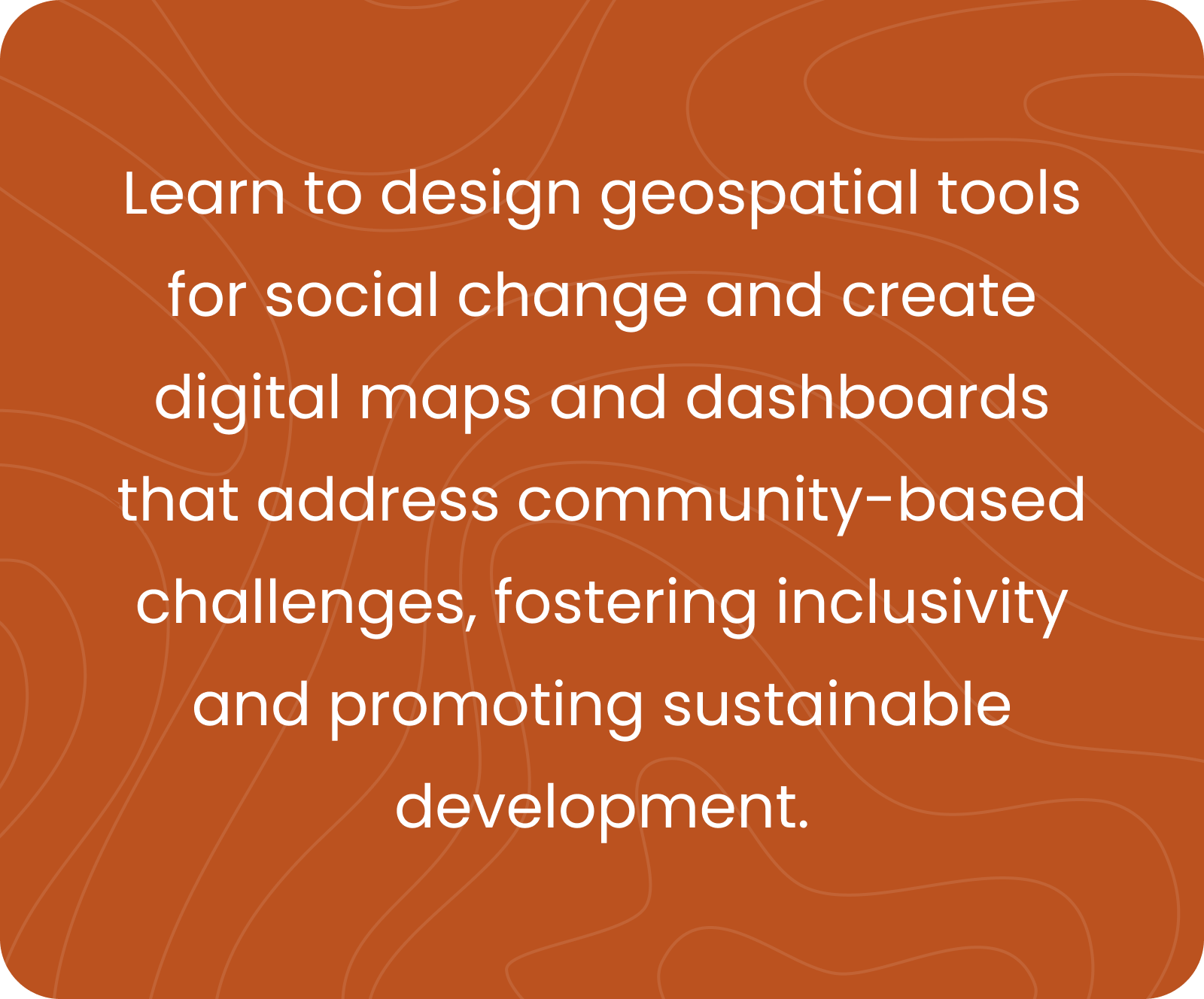 Geospatial Justice workshop details